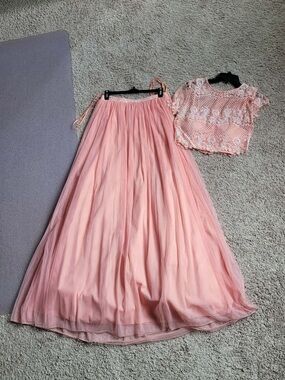 City Triangles Blush Pink Maxi Skirt Dress